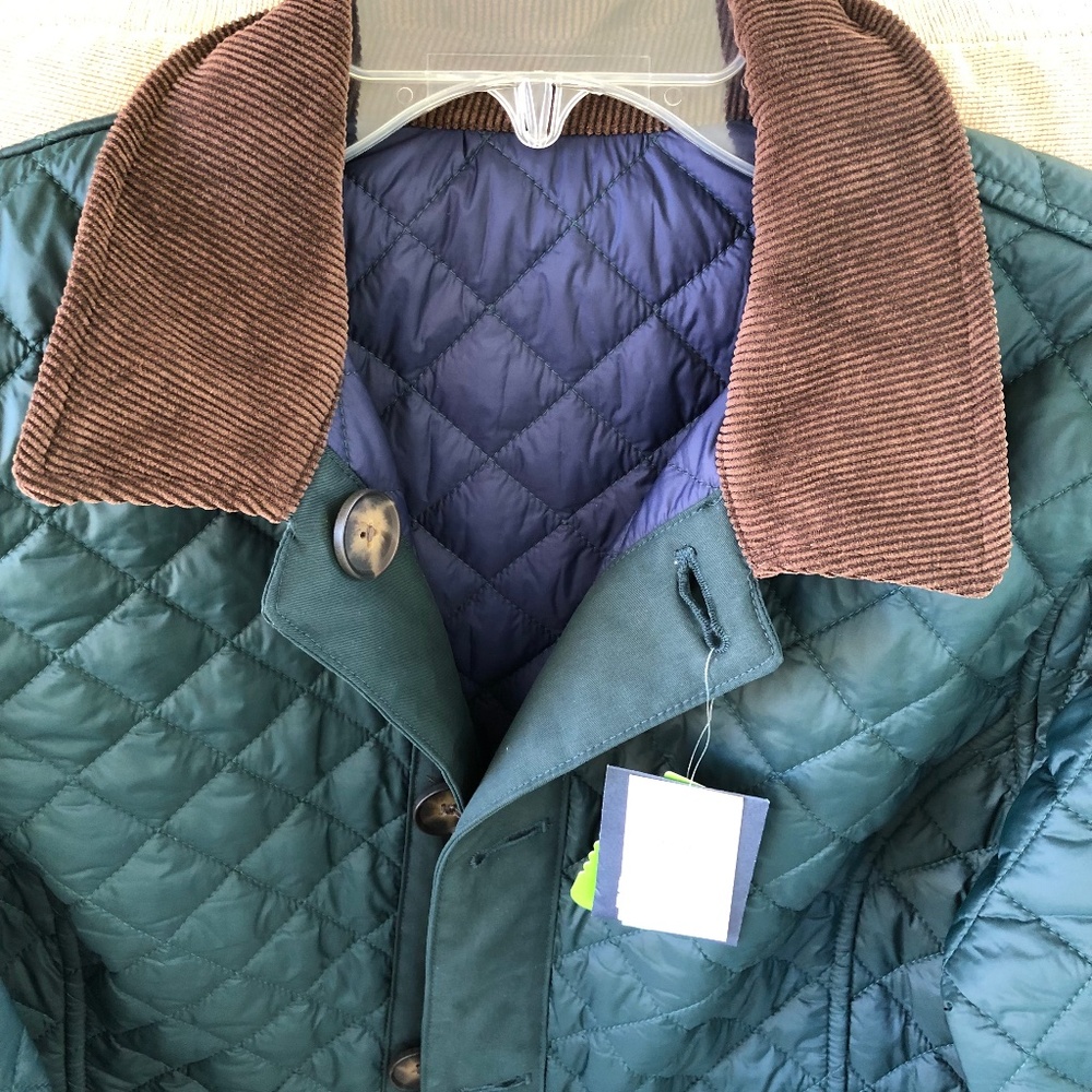 Lands End NWT quilted barn jacket size Small